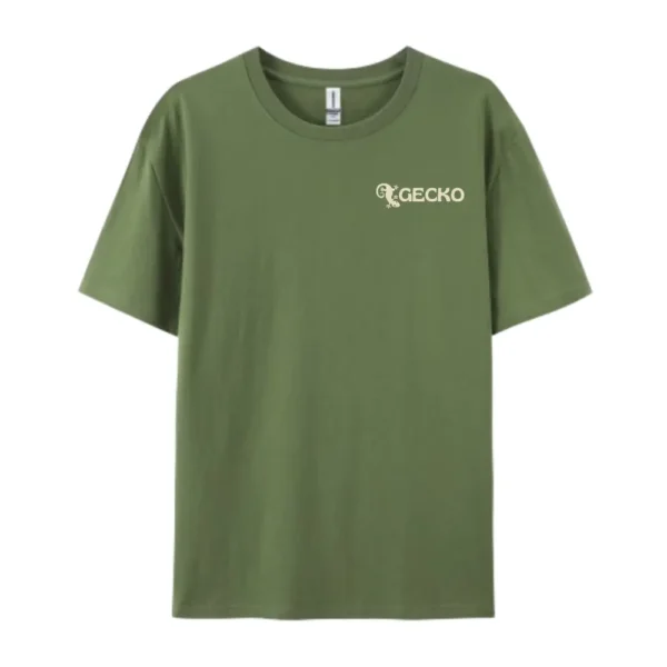 Army Green Gecko Trekking Day Tshirt