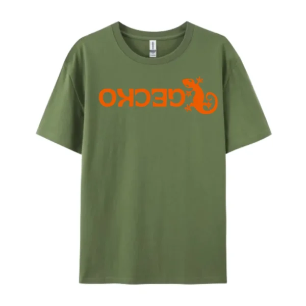 Army Green Reverse Gecko Logo