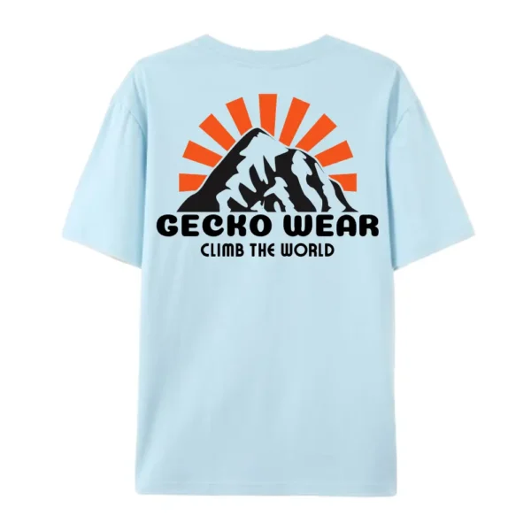 Light Blue Sunset Mountain Tshirt - Imagen 2