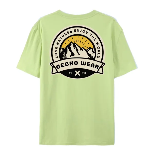 Light Green Gecko Love Nature Tshirt - Imagen 2