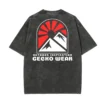 Black Japanese Mountain Tshirt - Imagen 2