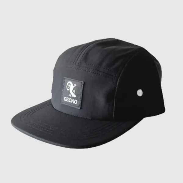Black 5 Panel Hat x Gecko - Imagen 3