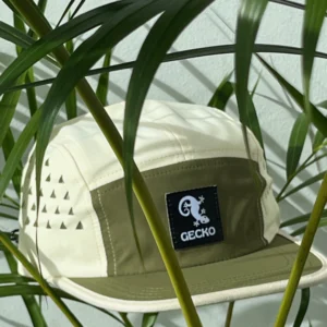 Army Green Cream Run Fast Hat x Gecko